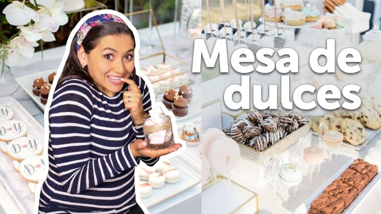Mesa dulce para una boda sencilla y deliciosa.